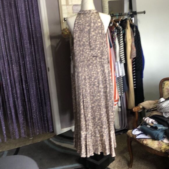 NWT GOOD AMERICAN Honey Leopard Halter Wrap Dress GDW0022 Size 5 XL - Picture 5 of 10